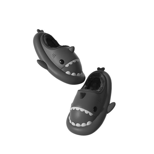 Sharkicks Basic - Invierno, Pantuflas de Tiburón, Tacón Abierto